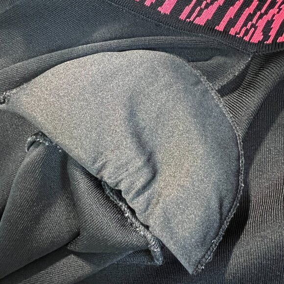 Ming Wang Cardigan Jacket Womens XL Black Coral Pink Open Front Knit 3/4 Sleeve - Picture 8 of 10